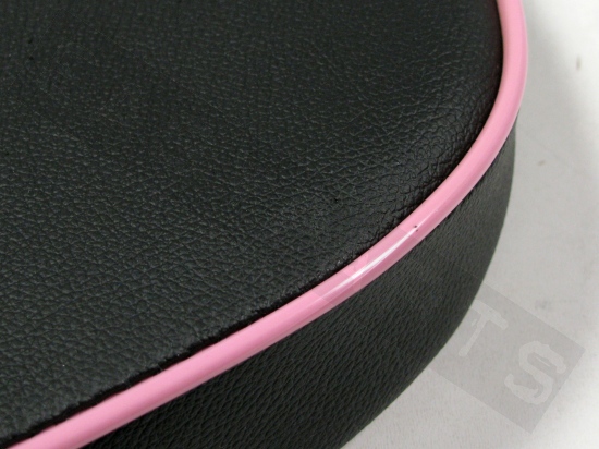 Poggiaschiena bauletto 32L Vespa LX nero (con profilo rosa chiaro)